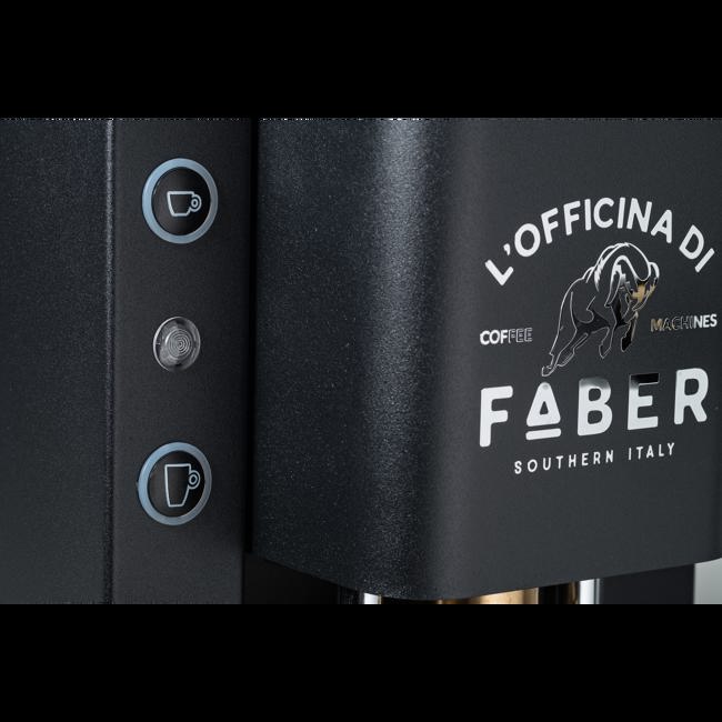 Troisième image du produit Faber Faber Machine A Cafe A Dosettes Pro Deluxe Mat Black Plaque Laiton Zodiac 1 3 L by Faber