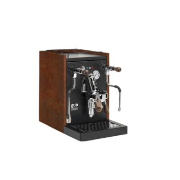 Biepi - Machine À Café Semi-Automatique Sara Acier Corten + Façade Noire - 