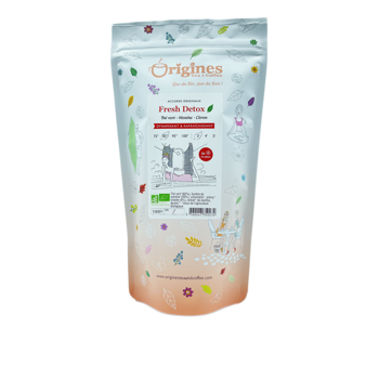 Origines Tea&Coffee The Vert Bio En Vrac Fresh Detox Chine 1Kg Fleur De The 1 Kg - Pochette 1 kg