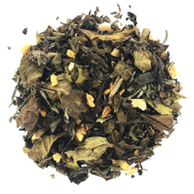 Secondo immagine del prodotto Tè Bianco Bio sfuso - Abricotement Pêche Chine - 500g by Origines Tea&Coffee