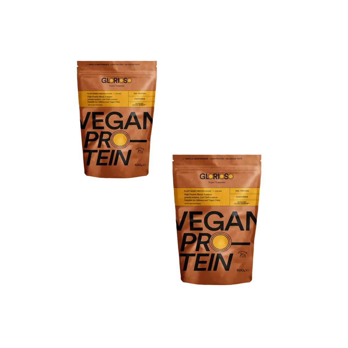 Glorioso Super Nutrients Vegan Protein Cacao - 600 G by Glorioso Super Nutrients