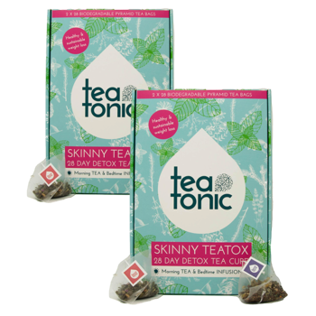 Teatonic Skinny Teatox 28 Jours Infusette 154 G - Pack 2 × Sachets de thé 154 g