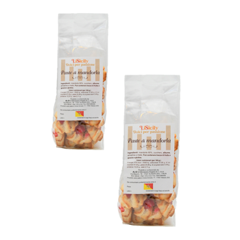 LiSicilyGateaux Aux Amandes 500G - 500 G - Pack 2 × Pochette 500 g