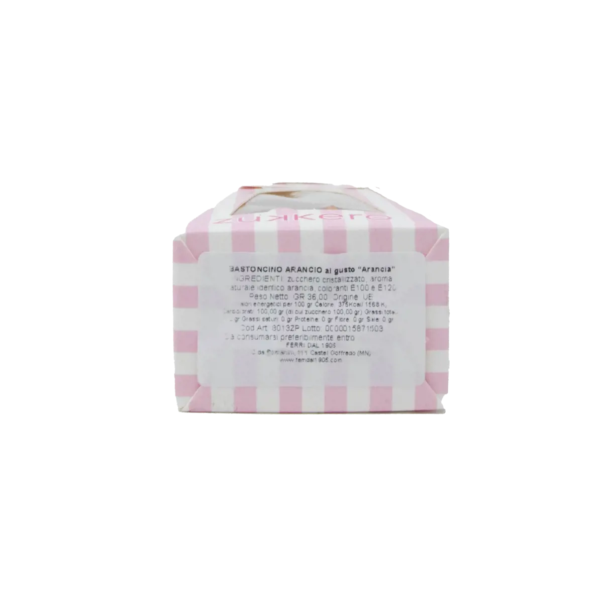 Secondo immagine del prodotto Bastoncini arancio 60 gr by Zukkero