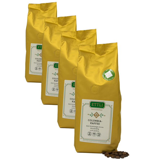 Ettli Kaffee Café En Grains - Café Colombia - 500G by ETTLI Kaffee