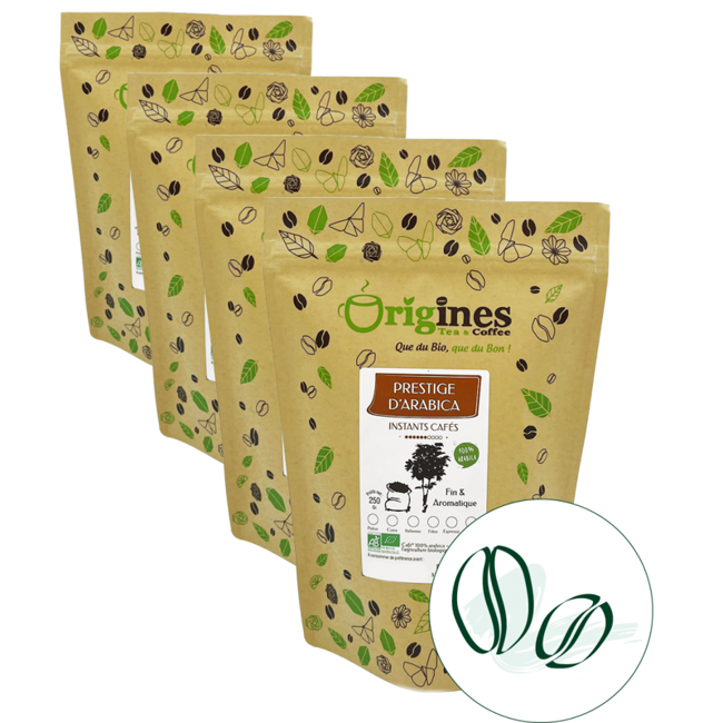 Origines Tea&Coffee Cafè En Grains - Prestige D’Arabica - 250G by Origines Tea&Coffee