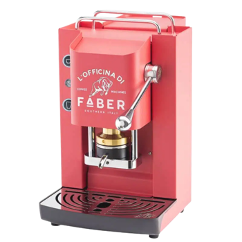 FABER Kaffeepadmaschine - Pro Deluxe Coral Pink verchromt Zodiac 1,3 l