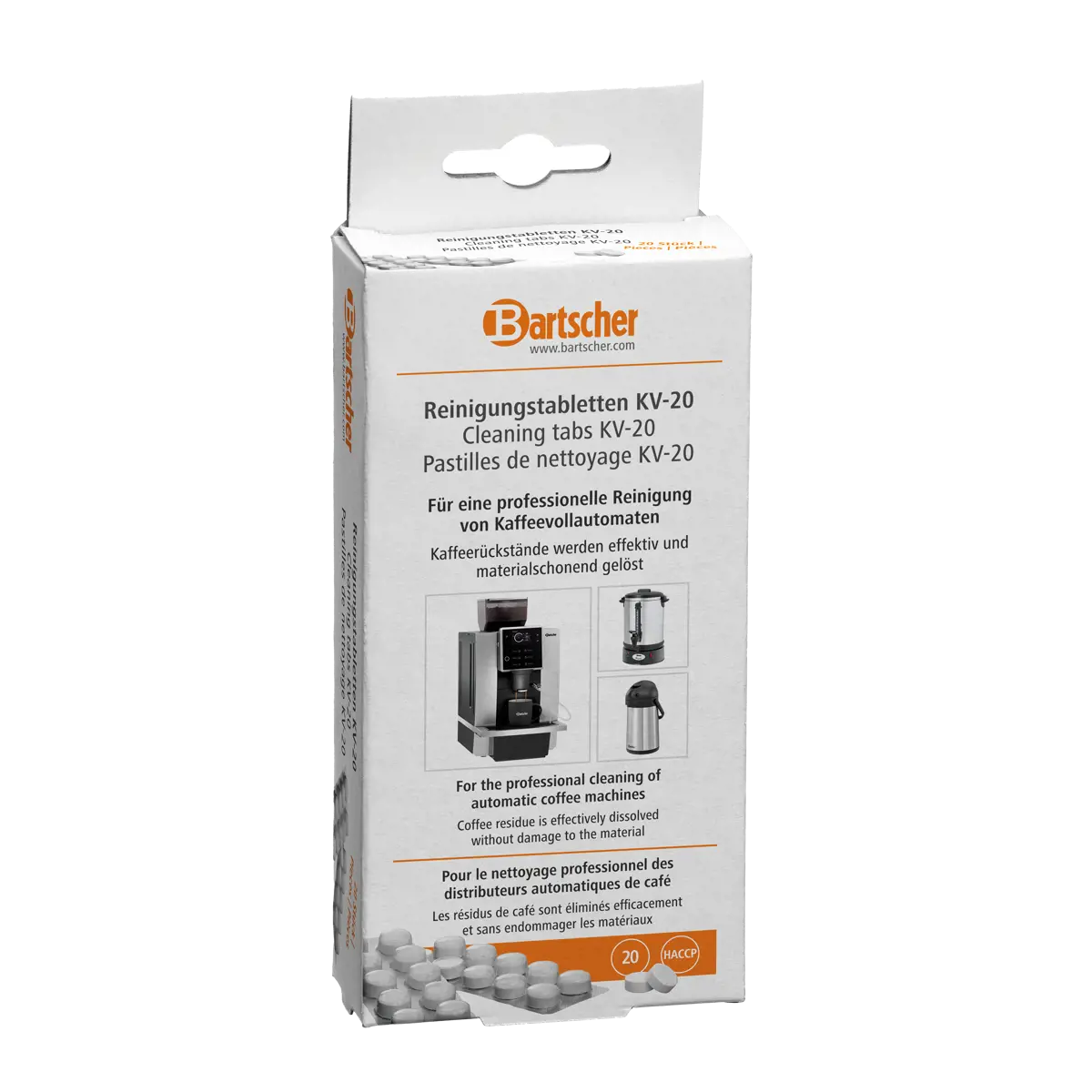 Bartscher France Bartscher Pastilles De Nettoyage Kv 20 20 Pieces by Bartscher