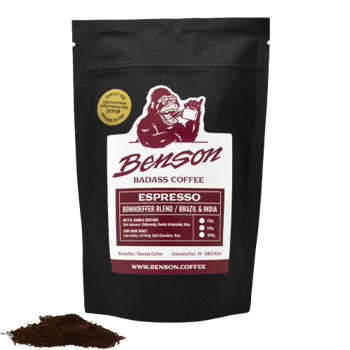 Kaffeepulver - Benson Blend, Espresso - 500g - Mahlgrad Moka Beutel 500 g