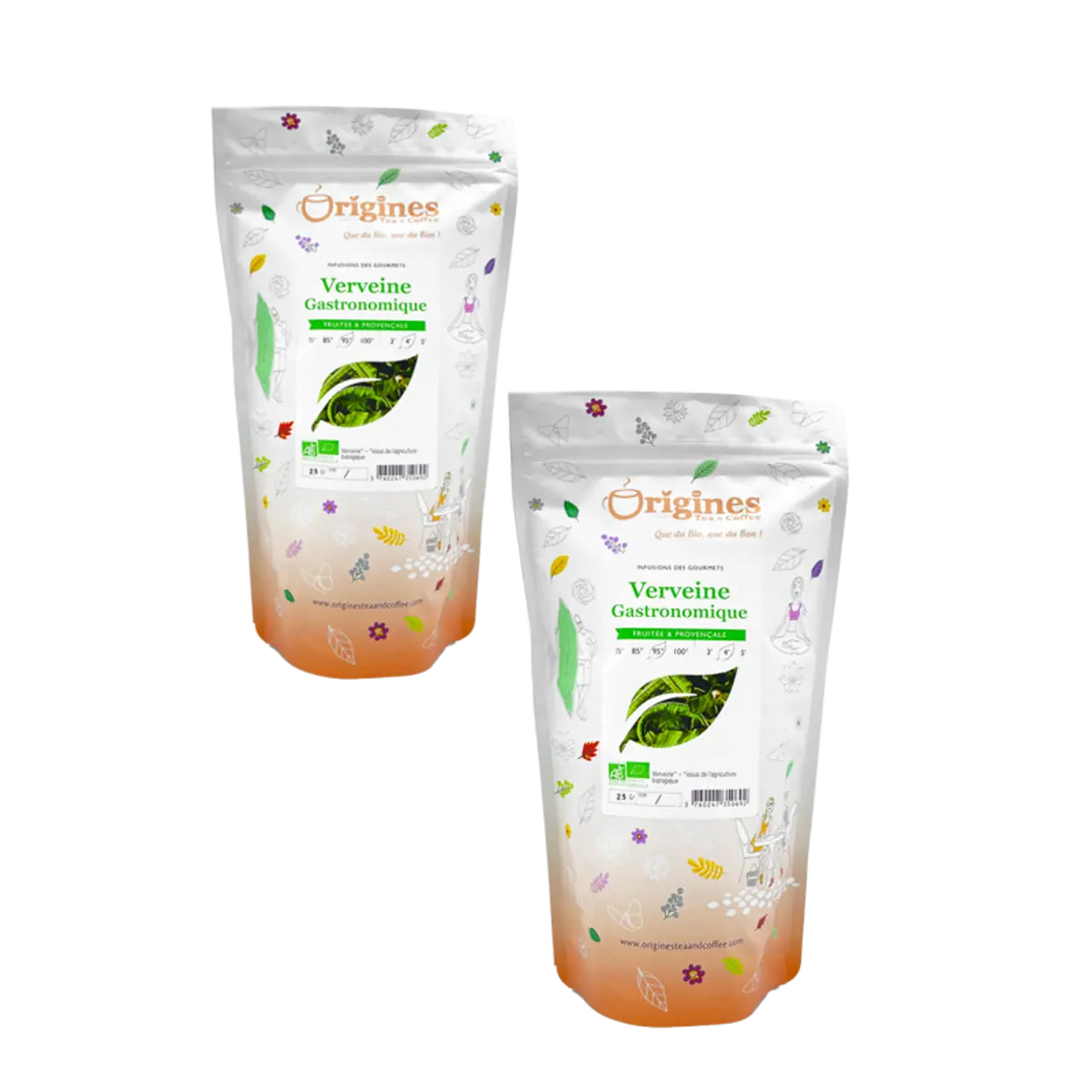 Infusion Bio Verveine Gastronomique Feuilles entières sfuso - 200g by Origines Tea&Coffee