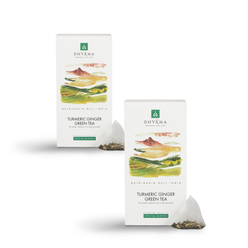 Turmeric Ginger Green Tea x15 filtri - Pack 2 × 15 Bustine di te