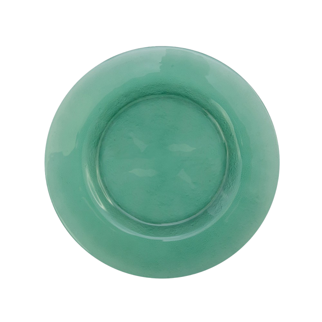 Set di 6 piatti di vetro verde chiaro by Aulica