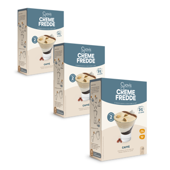 Crema Fredda - Caffè - Pack 3 × Scatola di cartone 160 g
