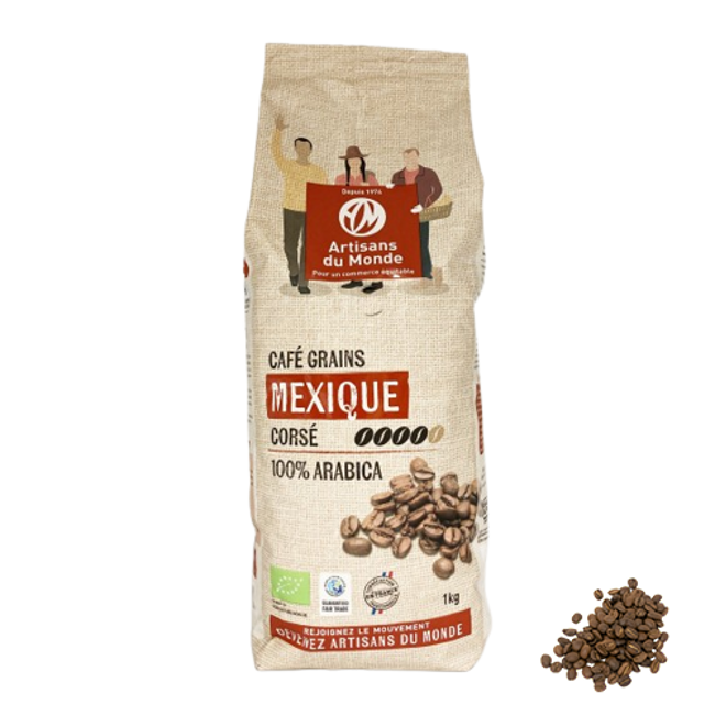 Café en grains - Mexique 100% Arabica - 1kg by Artisans du Monde