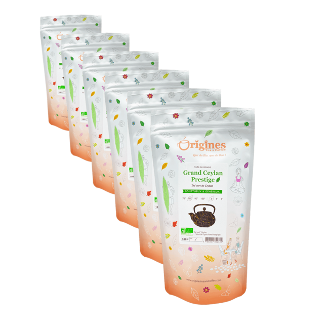Grüner Tee Bio Teebeutel - Grand Ceylan Prestige Ceylan - 100g by Origines Tea&Coffee