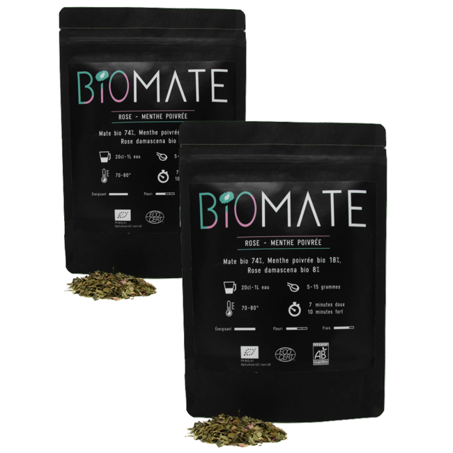 Biomaté Rose Menthe Poivree- 150 G by Biomaté