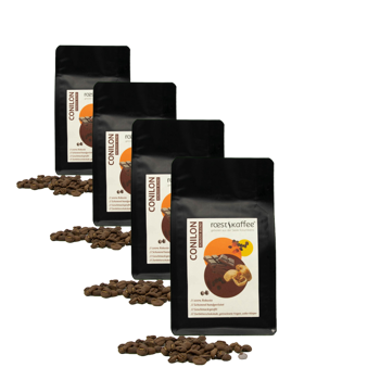 Conilon - Espresso Robusta - Pack 4 × Chicchi Bustina 500 g