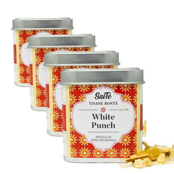 White Punch - Pack 4 × Metall-Box 50 g