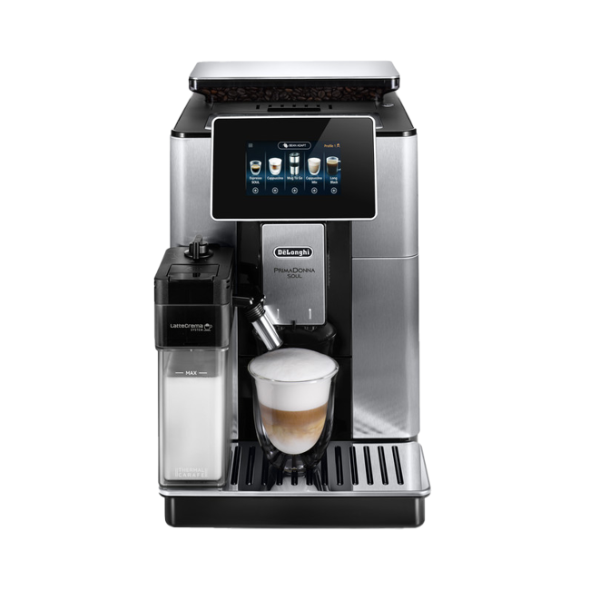 DELONGHI - Primadonna Soul ECAM610.75.MB - Grigio Nero - Macchina automatica per caffè (caraffa da caffé inclusa) by DeLonghi Italia