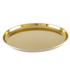 Piatto dessert in metallo dorato 21 cm - set di 6 by Aulica