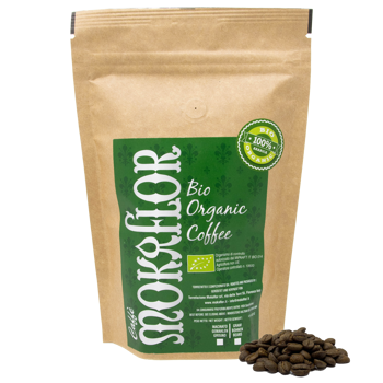 Miscela 100% Arabica Bio - Caffè in grani 1 kg - Chicchi Bustina 1 kg