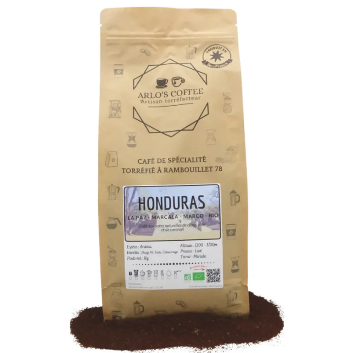 Arlo's Coffee - Honduras Moulu Aeropress- 1 Kg by ARLO'S COFFEE