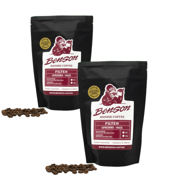 Caffè in grani - Capricornio, Filtro - 1kg - Pack 2 × Chicchi Bustina 1 kg