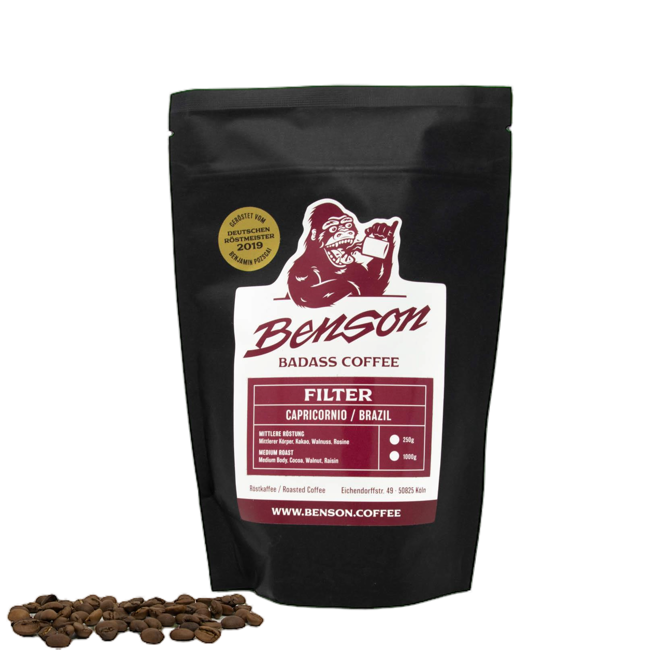 Kaffeebohnen - Capricornio, Filter - 1kg by Benson