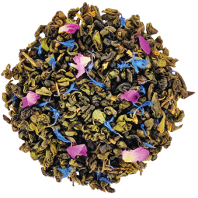 Secondo immagine del prodotto Tè Verde Bio in scatola di metallo - Lendemain de Fête Chine - 100g by Origines Tea&Coffee