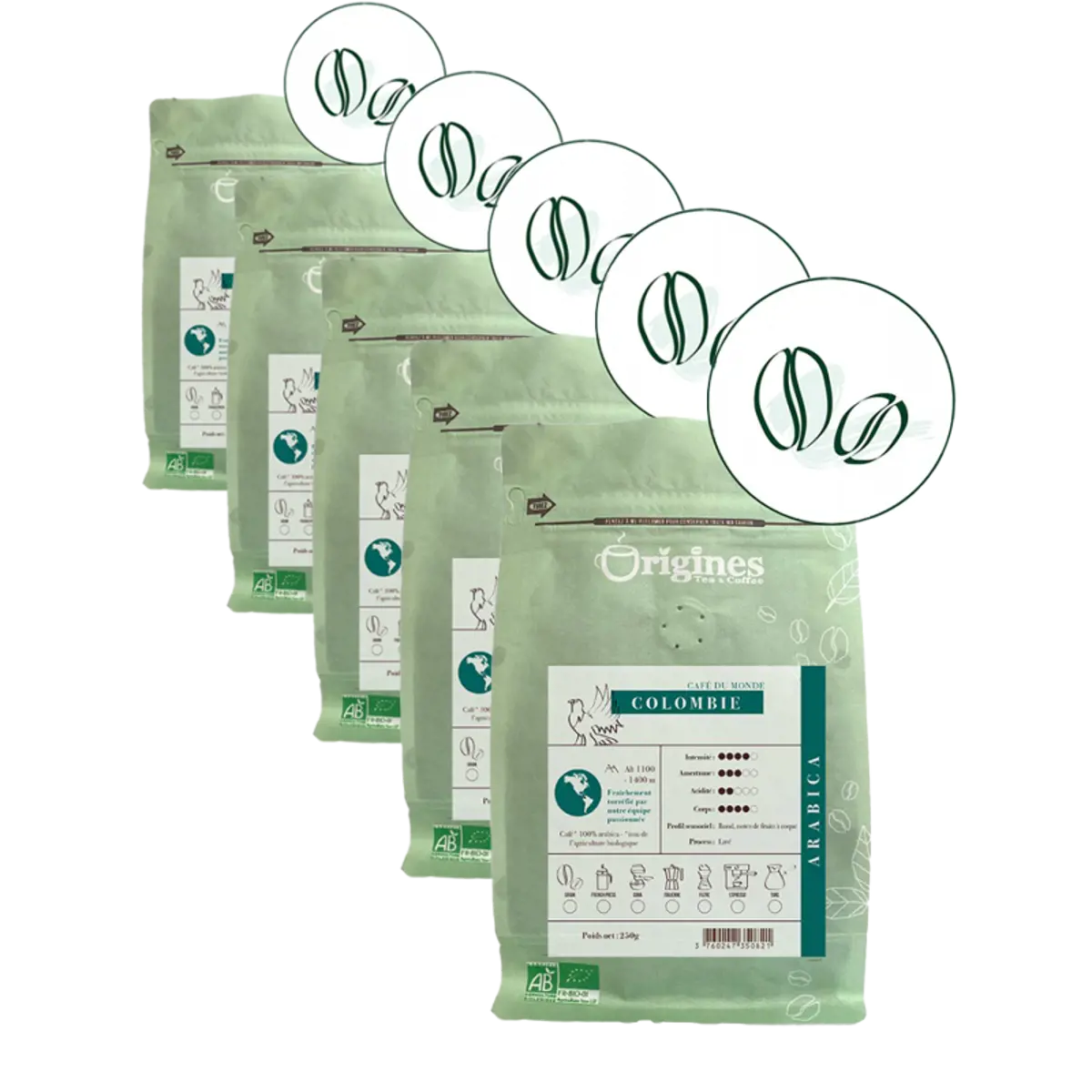 Gemahlener Kaffee - Colombie - 250g by Origines Tea&Coffee