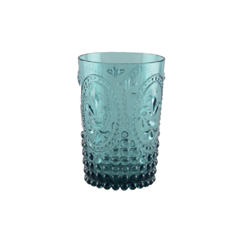 Wasserglas aus Acryl in Türkisblau - 6er-Set - 