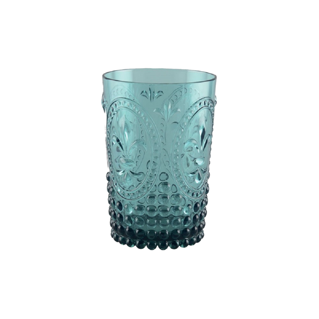 Set di 6 bicchieri da acqua in acrilico blu turchese by Aulica