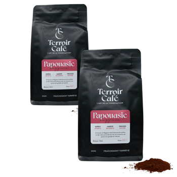 Gemahlener Kaffee - Papua, Raggiana 1kg - Pack 2 × Mahlgrad Filter Beutel 1 kg