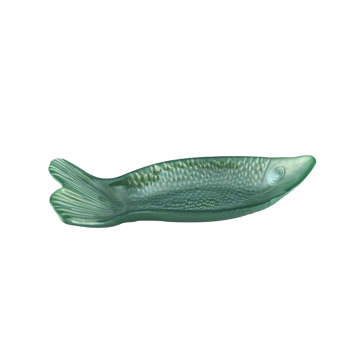 Glasschale in Fischform Hellblau - Klein - 