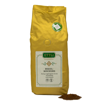 Gemahlener Kaffee - Brasil-Mischung - 1kg - Mahlgrad Aeropress Beutel 1 kg