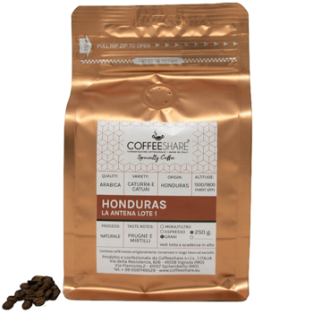 Cafe En Grain Torrefazione Coffeeshare Cafe Du Honduras La Antena 250 G - Pack 7 × Grains Pochette 250 g