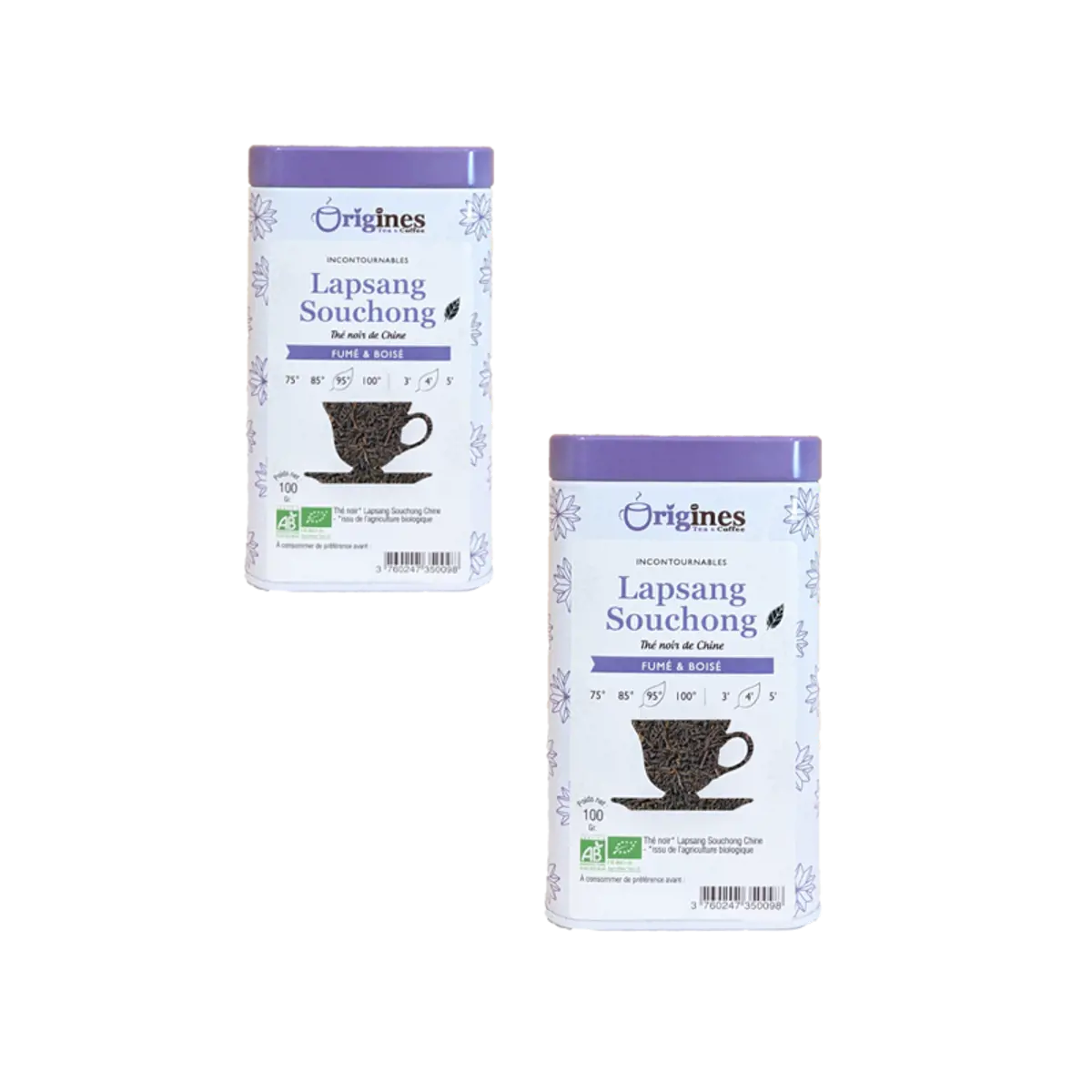 Origines Tea&Coffee The Noir Bio En - Lapsang Souchong Chine 100G Canette 100 G by Origines Tea&Coffee