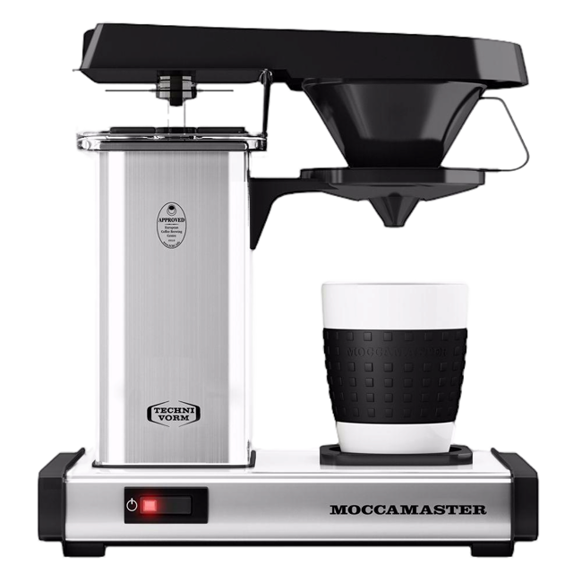 MOCCAMASTER  Macchina del caffè a filtro elettrica - 300 ml - Cup One Alluminio lucido by Moccamaster Italia