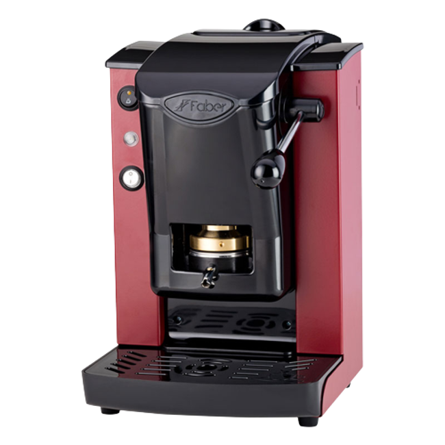 Faber Machine A Cafe A Dosettes Slot Plast Borgogna Laiton 1,3 L by Faber