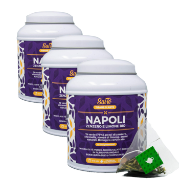 SaiTè Naples Infusettes 30 G - Pack 3 × Sachets de thé 30 g