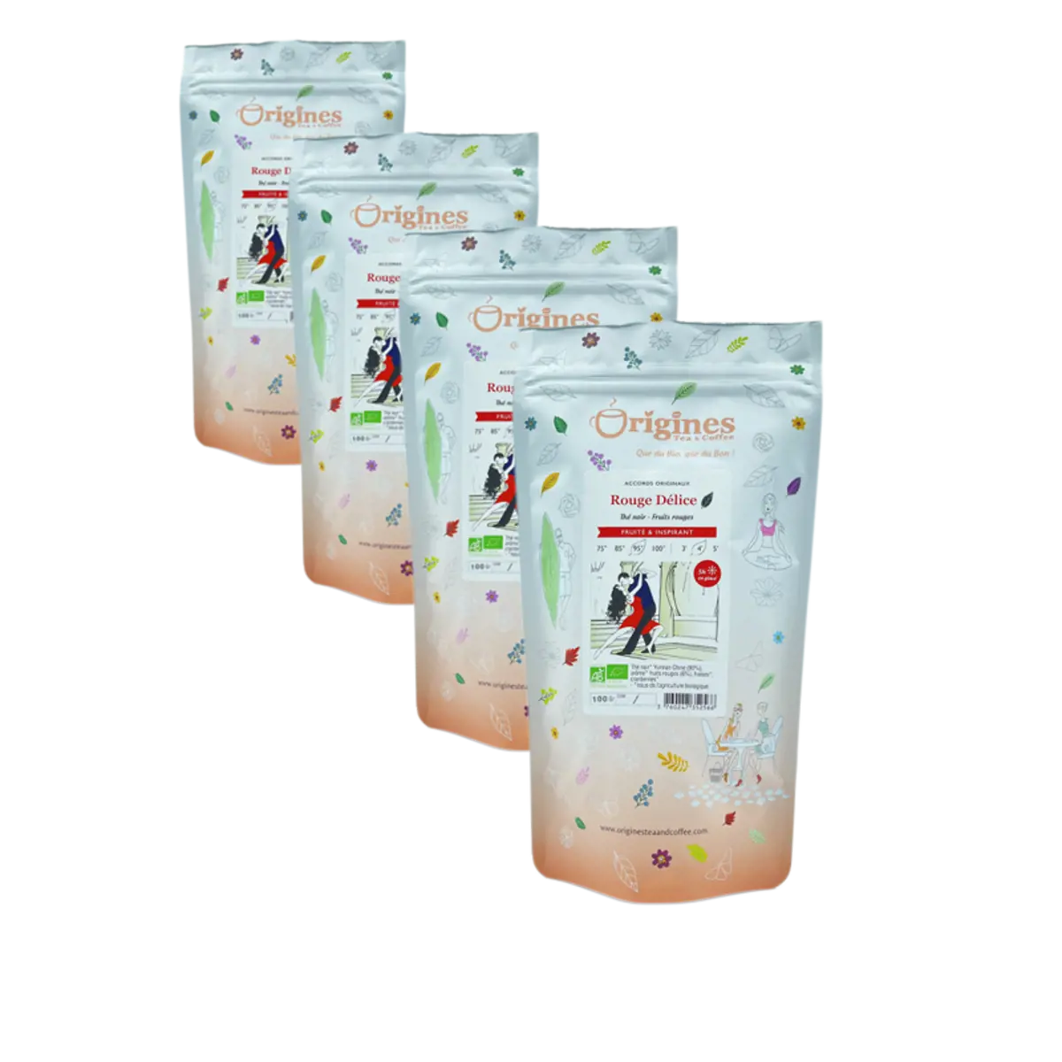 Origines Tea&Coffee The Noir Bio En Sachet Rouge Delice Chine 100G - 100 G by Origines Tea&Coffee