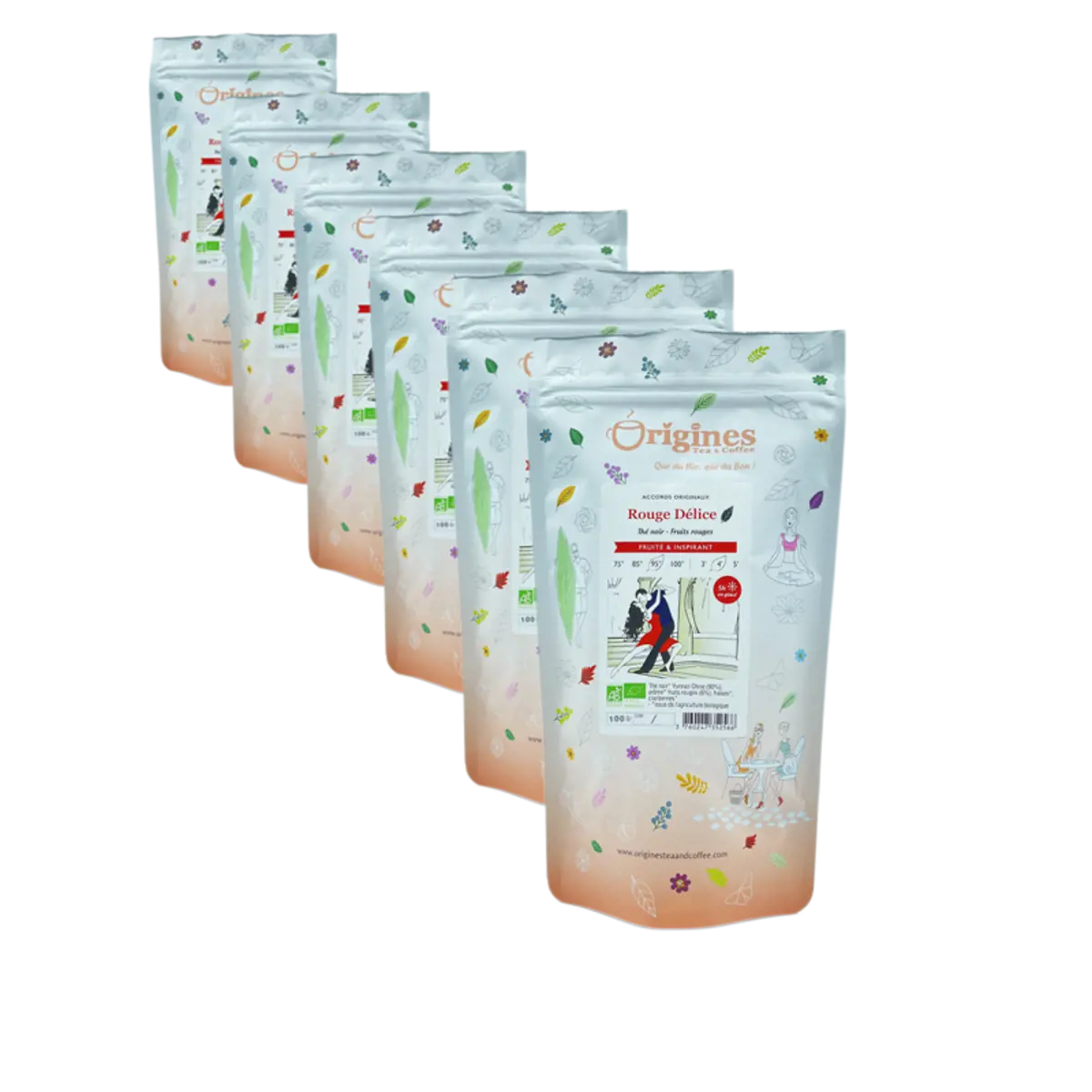 Schwarzer Tee Bio im Beutel - Rouge Délice - China - 100g by Origines Tea&Coffee