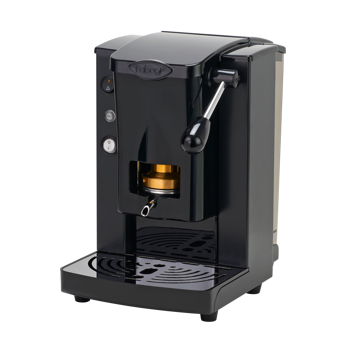 FABER Kaffeepadmaschine - Piccola Slot Black schwarz  1,5 l - Pack 2 × ESE (44mm) kompatibel