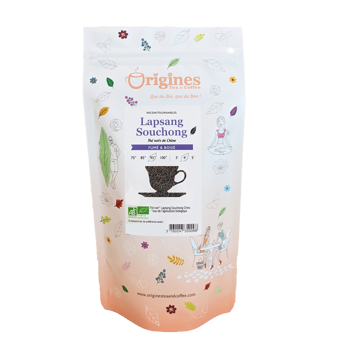 Origines Tea&Coffee The Noir Bio En Vrac Lapsang Souchong Chine 1Kg Fleur De The 1 Kg - Pochette 1 kg