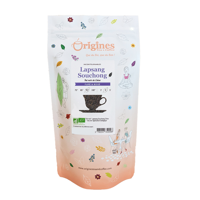 Origines Tea&Coffee The Noir Bio En Vrac Lapsang Souchong Chine 1Kg Fleur De The 1 Kg by Origines Tea&Coffee