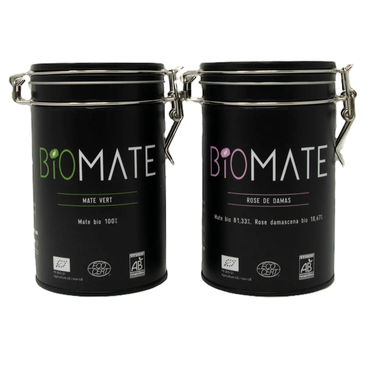 Biomaté Duo Decouverte Mate Vert Rose De Damas Box Decouverte Cadeau 300 G by Biomaté
