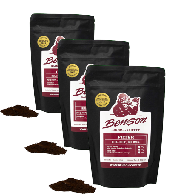 Benson Huila Hoop Filtre Moulu Filtre- 500 G by Benson