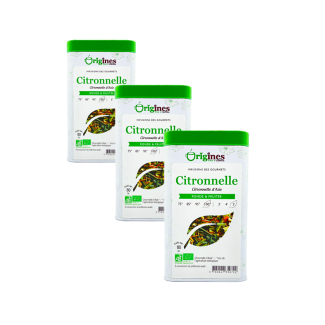 Origines Tea&Coffee Infusion Bio Citronnelle En - 80G - 80 G by Origines Tea&Coffee