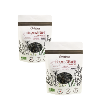 Origines Tea&Coffee Infusion Bio Feuilles De Framboisier Vrac 500G Fleur De The 500 G - Pack 2 × Pochette 500 g
