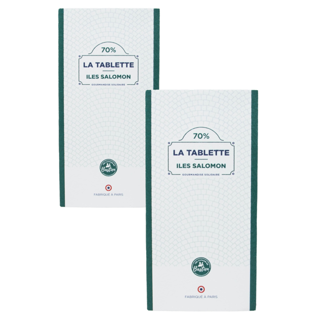 Les Copains De Bastien Tablette Pure Origine Iles Salomon 70 80G Tablette 80 G by Les copains de Bastien